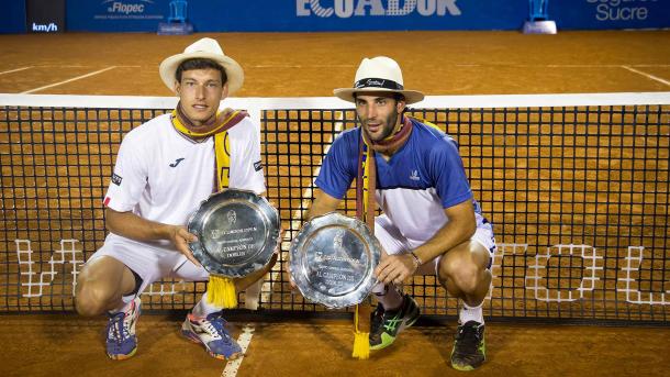 Pablo Carreno Busta (left) and Guillermo Duran (Photo: ATP World Tour)