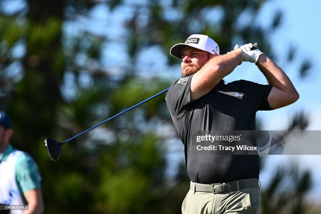 Tyrrell Hatton of England hits a provisional ball from the third tee during the third round of The Sentry at The Plantation Course at Kapalua on January 6, 2024 in Kapalua, Maui, Hawaii. (Photo by Tracy Wilcox/PGA TOUR via Getty Images)