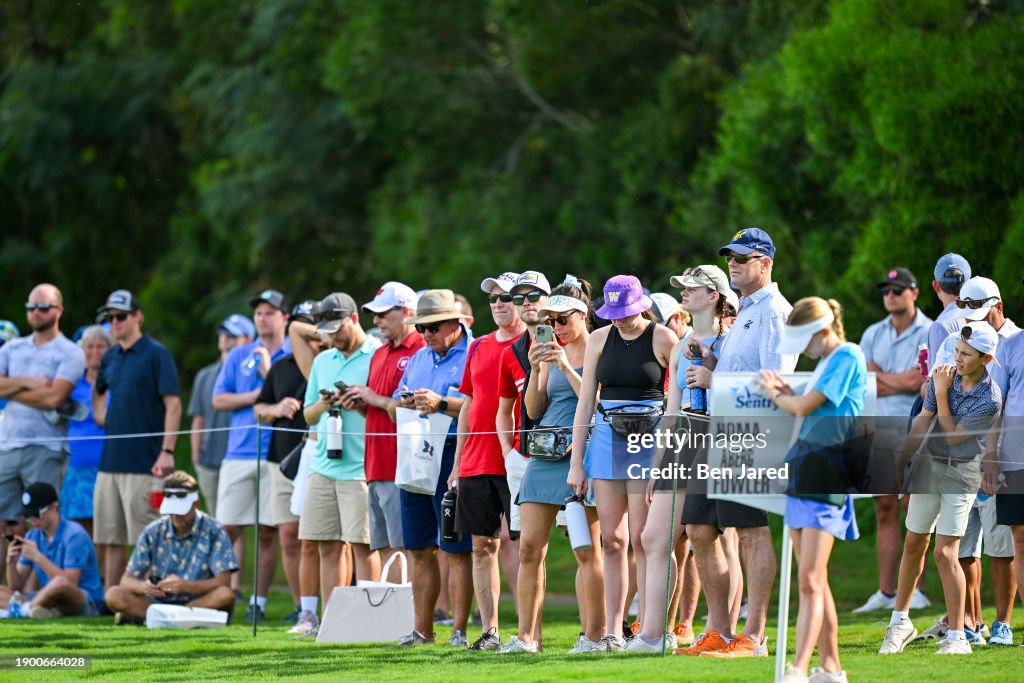 Fans watch play during the first round of The Sentry on The Plantation Course at Kapalua on January 4, 2024 in Kapalua, Maui, Hawaii. (Photo by Ben Jared/PGA TOUR via Getty Images)