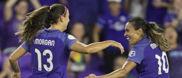 Marta and Alex Morgan will be looking to add more goals to their season tallies | Source: orlandocitysc.com