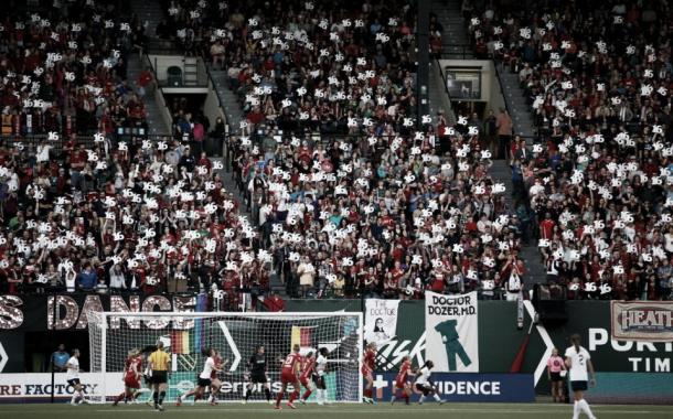 Large crowds regularly attend Portland Thorns FC's matches | Source: Randy L. Rasmussen (The Oregonian/OregonLive)