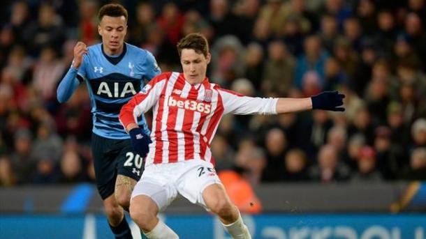 Wollscheid in action for Stoke. | Image source: Eurosport