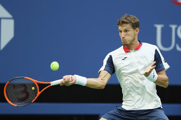 Pablo Carreno Busta in action | Photo: Elsa/Getty Images North America