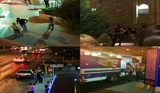 Photos of Paige's detainment that have been floating around Twitter. Alberto Del Rio is clearly shown to be on the scene and Paige is securely being put an ambulance for her evaluation.
