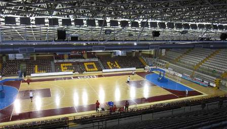 Interior del Palacio de los Deportes. Foto: Ayuntamiento de León.