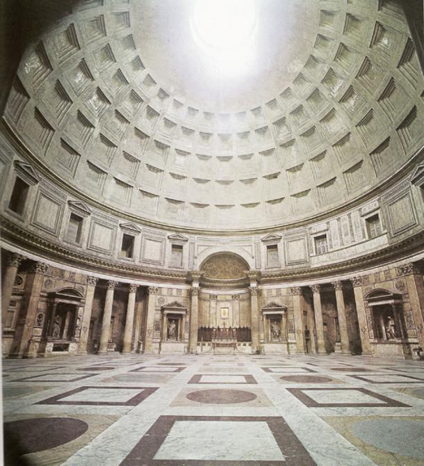 Panteón de Agripa, ejemplo de diseño arquitectónico realizado por Agripa. Fuente Wikicomons