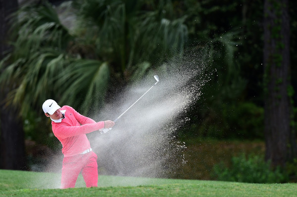 Paul Casey escapes the bunker at the RBC Heritage. Photo: Jared C. Tilton/Getty Images