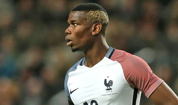 The incredibly talented Pogba has not been shy in the eccentricity of his hairstyles (Source: The Express) 