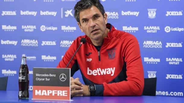 Pellegrino en rueda de prensa | Foto: cdleganés.com