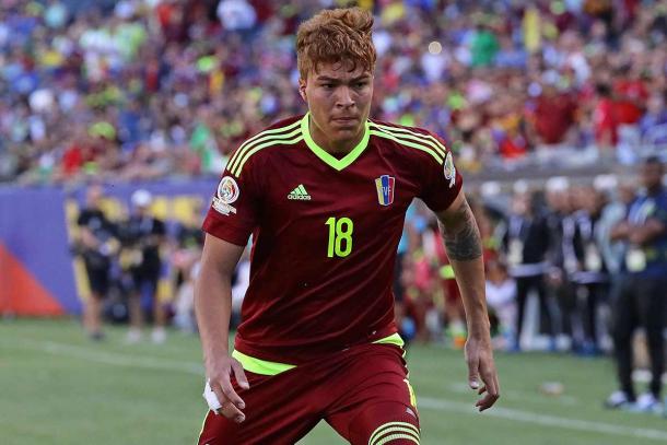 The youngster played for Venezuela in the Copa America last month (Photo: Getty Images)