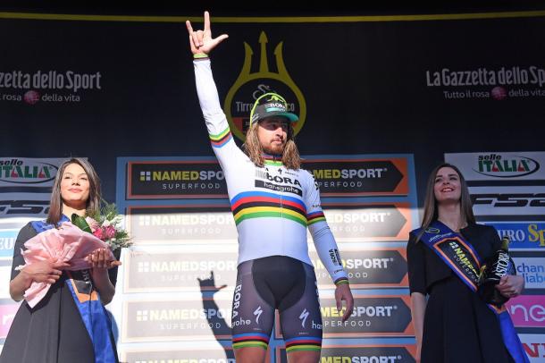 Ocho victorias es el balance provisional con BORA - Hansgrohe | Foto: Tirreno - Adriático