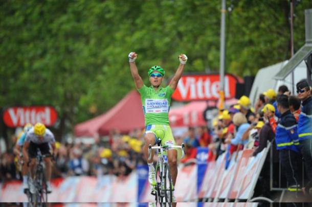 En 2012, Peter Sagan se estrenó en el Tour de Francia | Foto: ASO