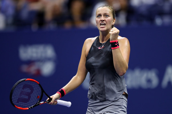 Inspirational: Petra Kvitova returns to a Grand Slam quarterfinal for the first time since 2015 | Photo: Elsa/Getty Images North America