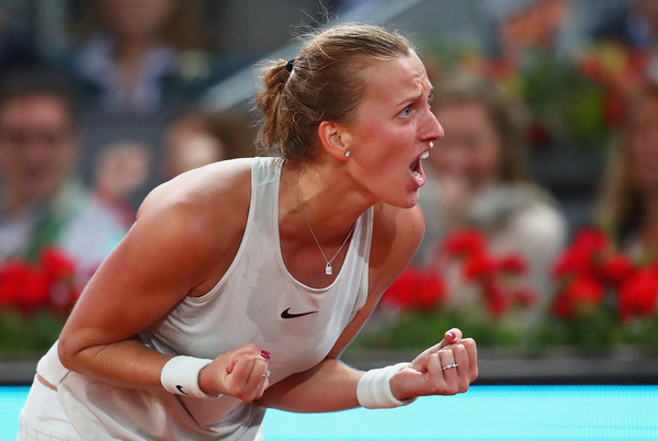 Kvitova was pumped up during the final set, having fired some unbelievable winners in the process | Photo: Clive Brunskill/Getty Images Europe