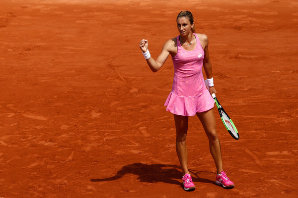 Petra Martic celebrates winning a point | Photo: Adam Pretty/Getty Images Europe