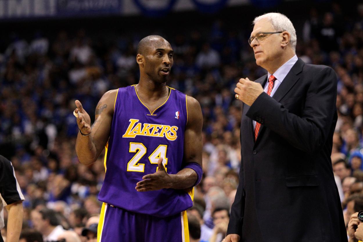Phil Jackson and Kobe Bryant - image obtained via The New York Times