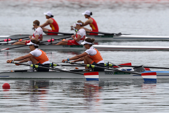 The pairings from the Netherlands, Canada and China during the race (Getty/Phil Walter)
