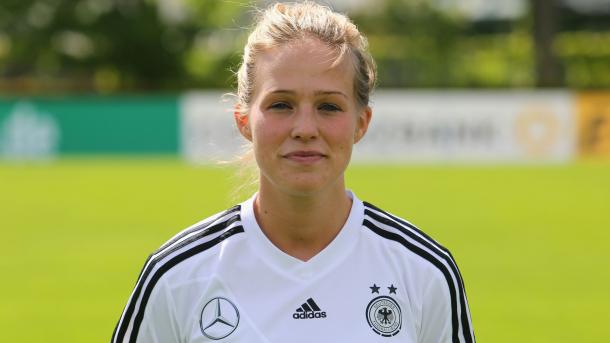 Linden with the German national team. | Image source: Birmingham City Ladies