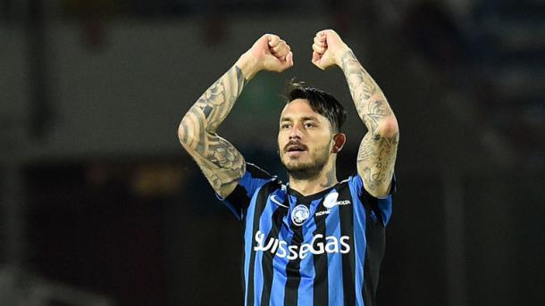 Mauricio Pinilla of Atalanta celebrates after scoring the opening goal(Source: Sky Sports) 