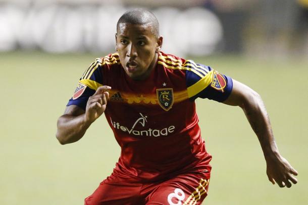 Joao Plata in action during the 2015 MLS season / Jeff Swinger - USA TODAY Sports