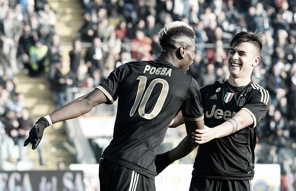 Pogba e Dybala: dupla brilhou em diversos jogos na Serie A (Foto: Getty Images)