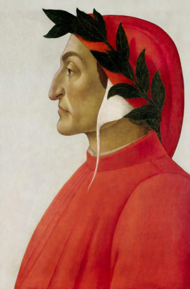 Retrato de Dante // Image: Wikipedia
