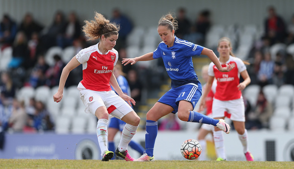 Potter in action against Arsenal Ladies. (Source: Birmingham City Ladies)