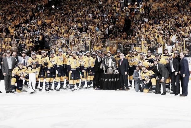 Preds con el título de campeón de Conferencia Oeste | Foto: NHL.com