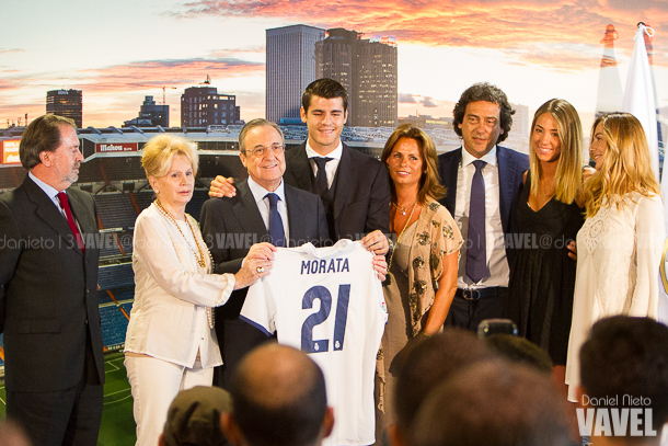 Morata el día de su presentación con el Real Madrid. | FOTO: Daniel Nieto - VAVEL España