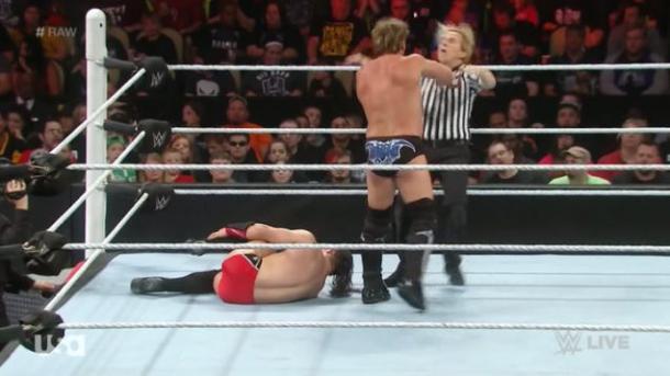 Jericho's push led to a fallout. Photo- Twitter.com