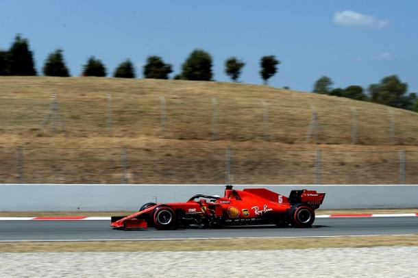 Sebastian Vettel, eliminado en Q2. Fuente: Ferrari vía Twitter