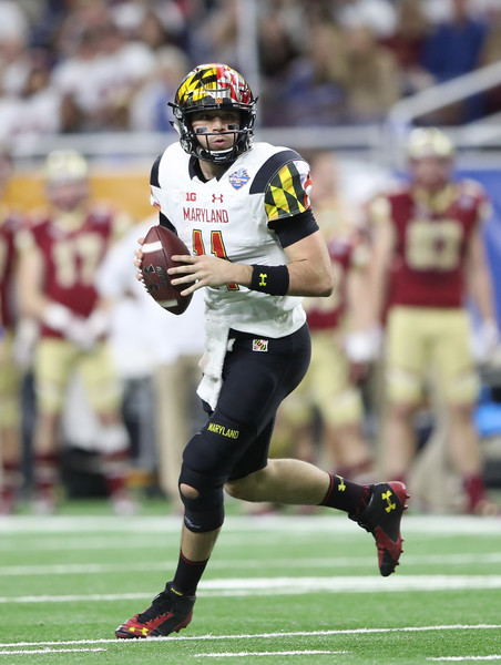 Hills threw for 229 yards and two scores, but couldn't prevent the Terps from turning it over four times/Photo: Scott Halip/Getty Images