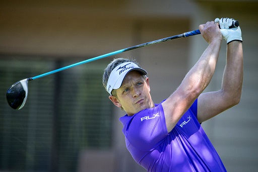 Luke Donald, of England, watches his drive down the third fairway during the final round of the RBC Heritage on Sunday (AP Photo/Stephen B. Morton)