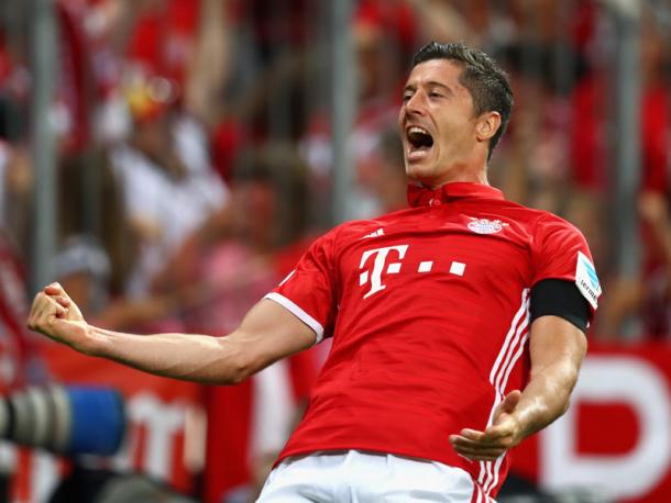 Lewandowski celebrates. | Image source: kicker - Getty Images