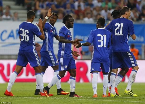 Chelsea celebrate. | Image credit: Reuters