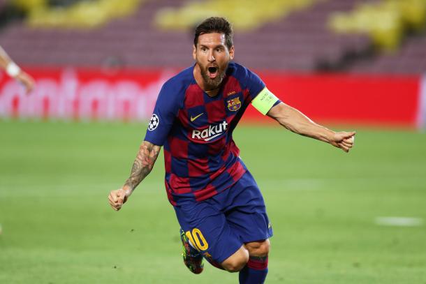 Messi celebrando un gol. | Foto: FC Barcelona