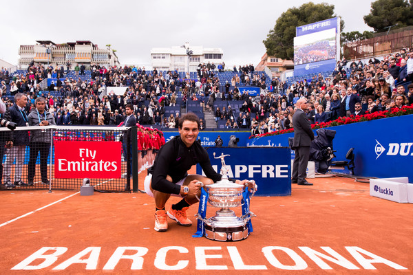 The Spaniard won his tenth title in Barcelona last week (Photo by Alex Caparros / Getty Images)