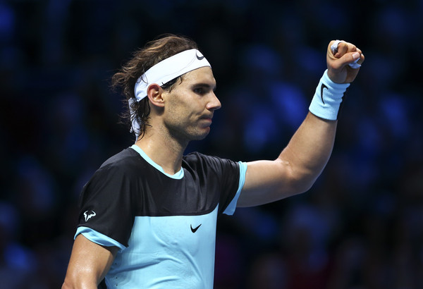 Rafael Nadal pumps his first after beating Andy Murray at the ATP World Tour Finals. Photo: Clive Brunskill/Getty Images