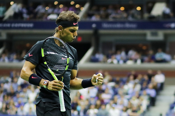 Nadal's fighting spirit was evident today | Photo: Abbie Parr/Getty Images North America