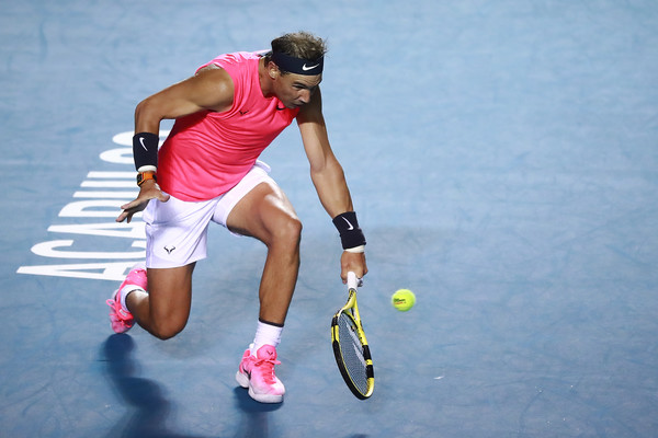 Rafael Nadal in action in Acapulco, shortly before the suspension of the tour (Image: South America)