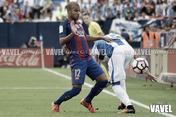 Rafinha, en una jugada ante el Leganés.