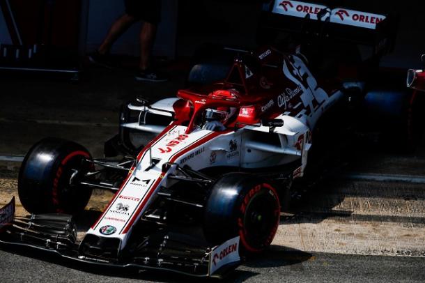 Kimi Raikkonen, el héroe de la Q1. Fuente: Alfa Romeo vía Twitter