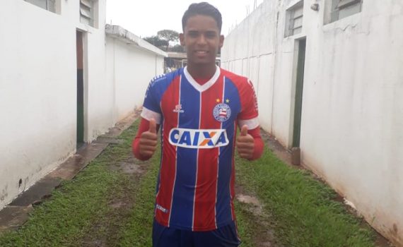 Railan marcou o gol do Bahia em Taquaritinga (Foto: Divulgação/Bahia EC)