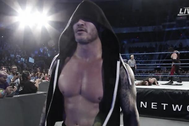 Orton was still able to hit an RKO on one leg (image: cagesideseats.com)