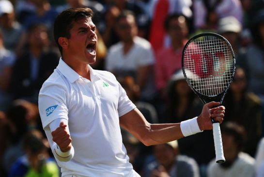 Raonic during his Wimbledon run in 2014. Photo: Clive Brunskill/Getty Images