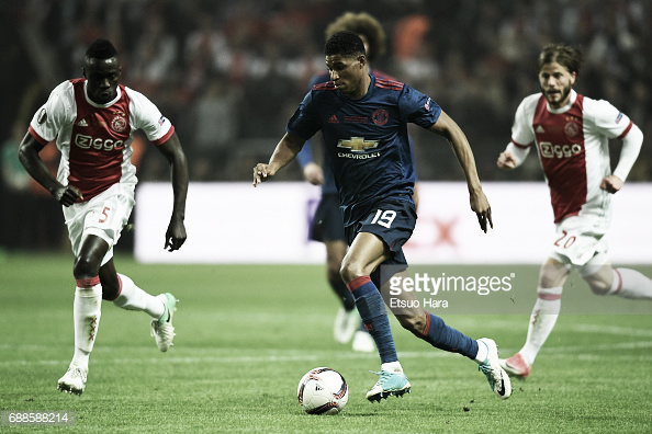 Rashford in action in the Europa League final (Photo: Estuo Hara / Getty Images)
