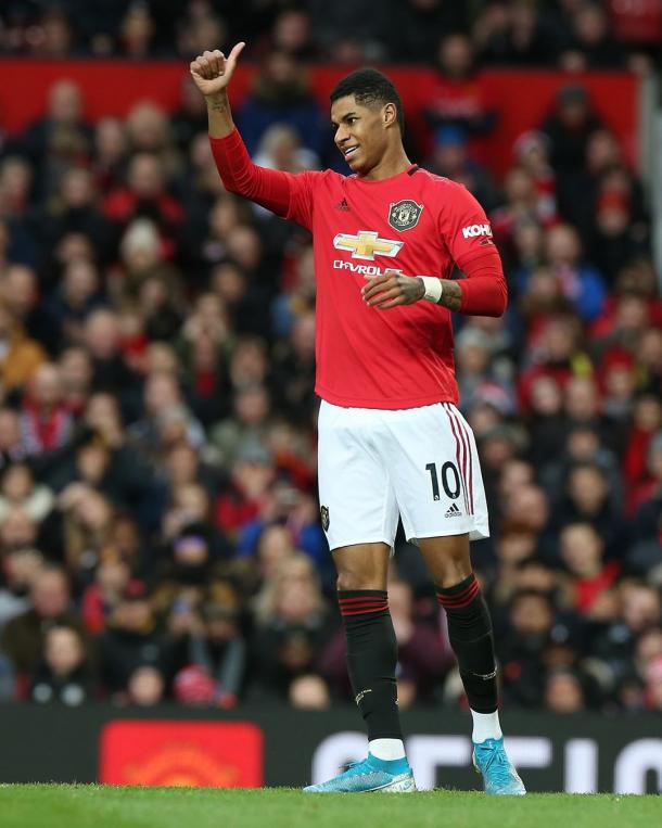 Rashford abre o placar do confronto (Divulgação / Manchester United)