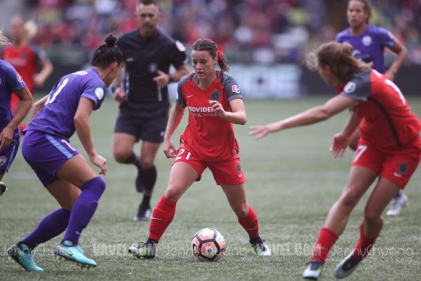 Hayley Raso became a regular starter for the Thorns in 2017 | Source: Jenny Chuang - VAVEL USA