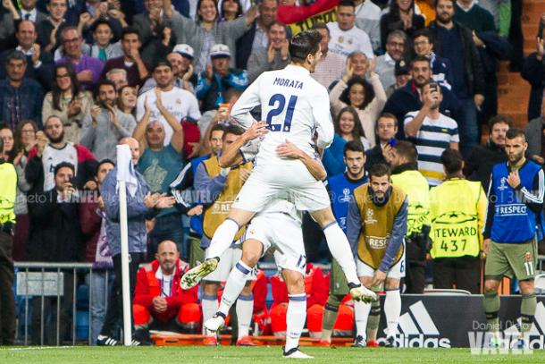 Morata celebra un gol | Foto: Daniel Nieto, VAVEL España