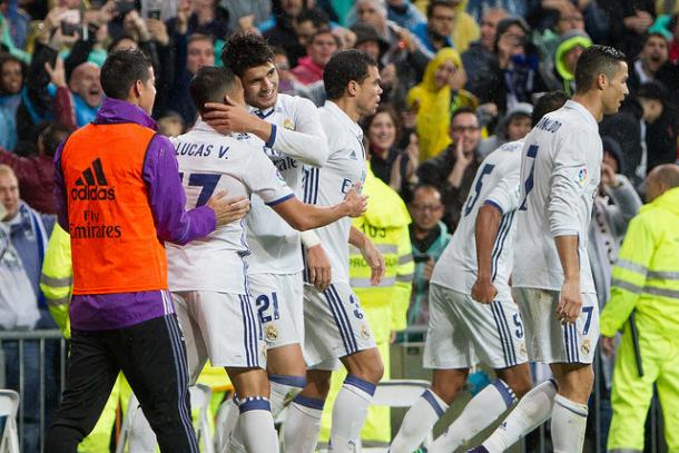 Lucas Vázquez, Morata e Isco sustituyeron a Modric, Benzema y Cristiano, respectivamente. | FOTO: Daniel Nieto - VAVEL